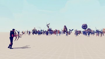 HAWKEYE vs EVERY FACTION AND GOD - Totally Accurate Battle Simulator TABS