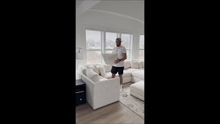 'The Nest sectional from @valuecityfurniture is big enough to separate your bickering kids.