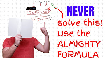 How to use the quadratic formula in 5mins