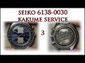 Seiko 6138 Kakume Chronograph Service Part 3 Rebuild