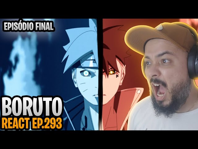 JOGAN!!! FIM ÉPICO DE BORUTO E TIME SKIP! 😭 - React Boruto 293 (final) 