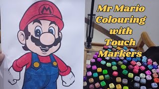 Mr Mario Colouring with Touch Markers