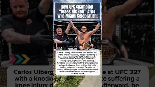Carlos Ulberg Lost The Ufc Belt after Party Celebration in Miami #carlosulberg #ufcnews