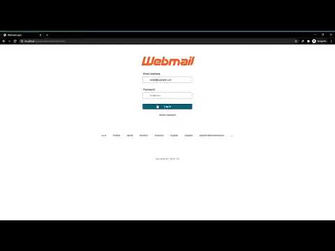 Cpanel Webmail Page