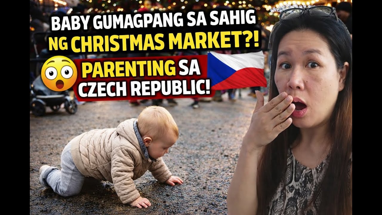 Normal ba Ito sa Europe? Baby Gumagapang sa Sahig ng Christmas Market  | PINAY SA CZECH