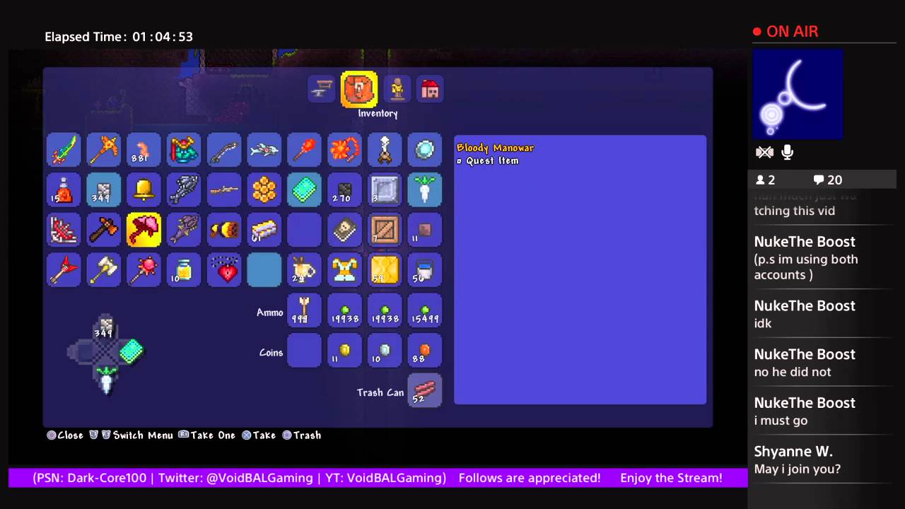 Terraria | Episode 1 Bee Hive Raid Farming - YouTube
