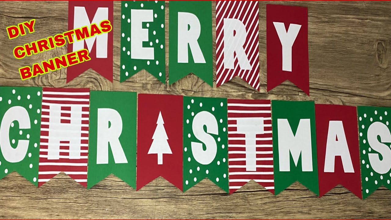 DIY Christmas Banner Kit, Christmas Crafts for Adults, Make Your Own H –  Party Your World