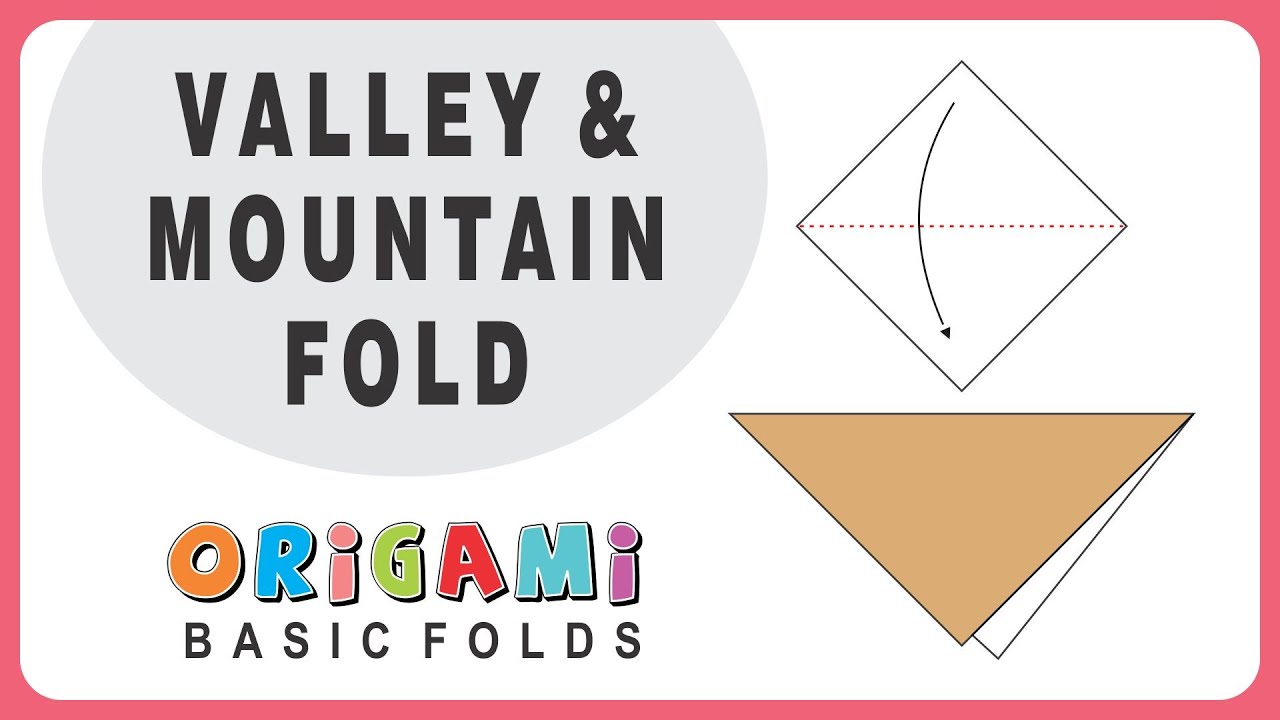 Learn Origami Basic Origami Folds Valley and Mountain Fold YouTube