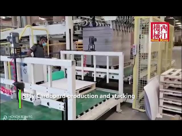 2 ply corrugated cardboard production line