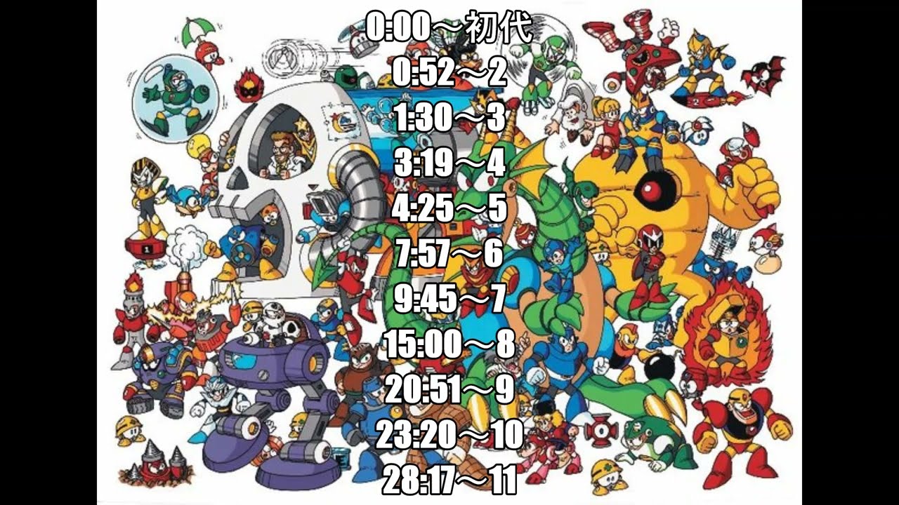 ロックマン～ロックマン11　ボス戦BGMコレクション　　Megaman Boss Ost Collection