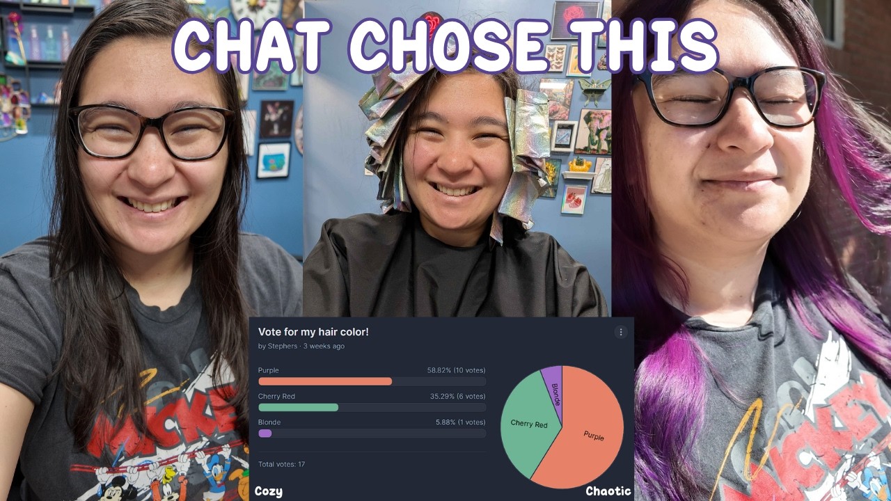Chat Voted My Hair Color... So I Dyed It PURPLE 💜