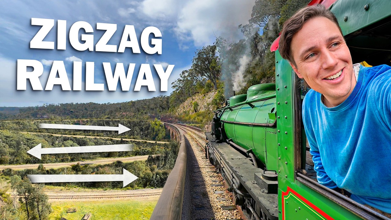 The STEAM TRAIN that ZIGZAGS uphill