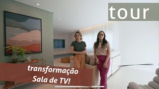 TOUR | TRANSFORMAÇÃO DE UMA SALA DE TV!