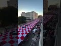 Croatia fans TAKE OVER Dallas with a FOOTBALL FIELD sized flag 🇭🇷😱 #WorldCup2026