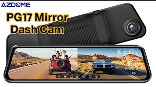AZDOME PG17 Mirror Dash Cam كاميرا للعربية على شكل مرايا screenshot 1
