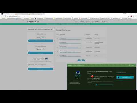 How to use EscrowMyEther Buyer dashboard