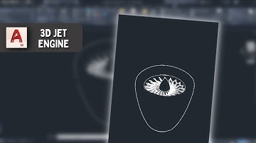 Jet Engine in AutoCAD - 3D Modelling Timelapse