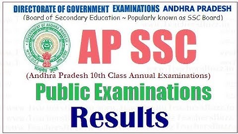 AP SSC Public Examinations Results 2022 | AP 10th Class Public Exam Results 2022