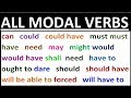 2 HOURS - FULL COURSE on ALL MODAL VERBS in ENGLISH. Grammar lessons for beginners, intermediate