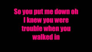 I knew you were trouble - Taylor Swift Lyrics