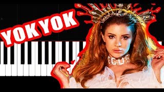Feride Hilal Akın - Yok Yok - Slow Easy - Piano Tutorial by VN Resimi