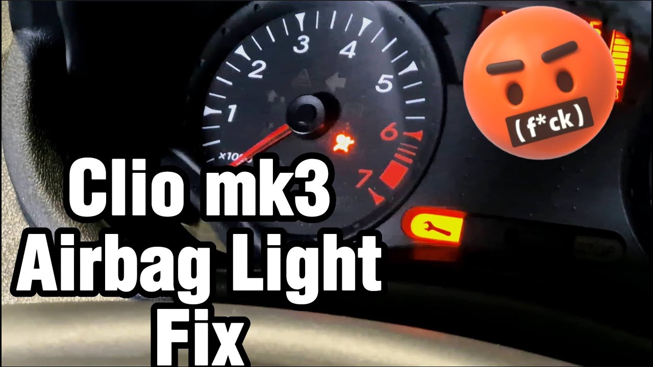 Renault clio airbag light fix DF071 squib replacement YouTube