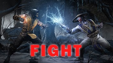 Raiden VS Scorpion Intro Fight Scene. Mortal Kombat11