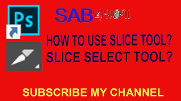 PHOTOSHOP BASIC TUTORIAL PART- 6/ HOW TO USE SLICE TOOL ? SLICE SELECT TOOL?