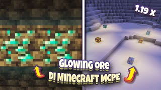 Addon Minecraft MCPE 1.19 Glowing Ore yang sangat berguna Untuk survival di minecraft screenshot 5