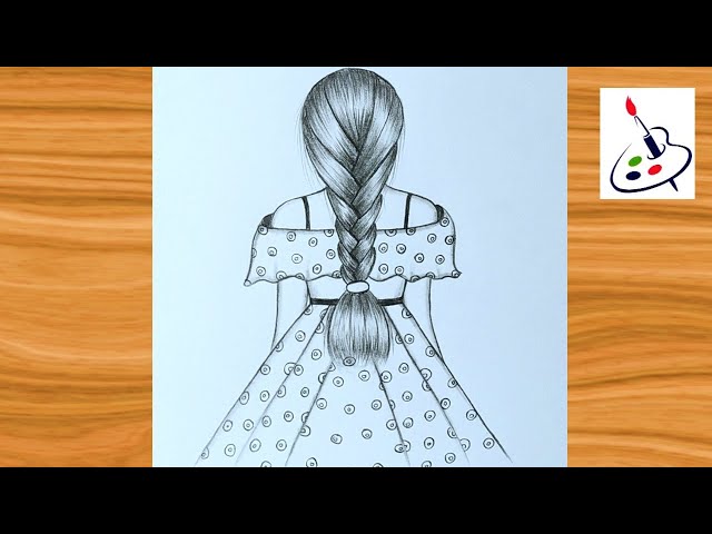 Easy Girl Backside Drawing||Easy Drawing for Girls||Easy Drawing ideas for Beginners