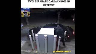 Police are on the hunt for suspects who allegedly committed two late-night carjackings.