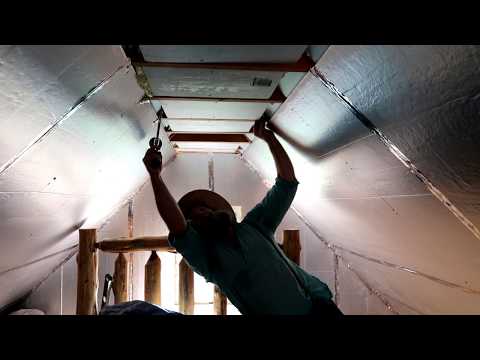 TINY HOUSE ~ REDUCING RADIANT HEAT IN THE CEILING
