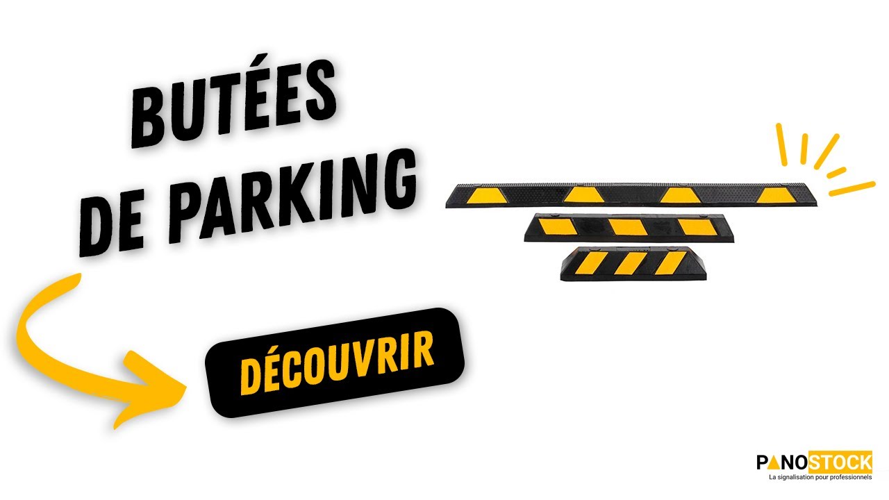 Butée pour emplacement de parking personnalisable