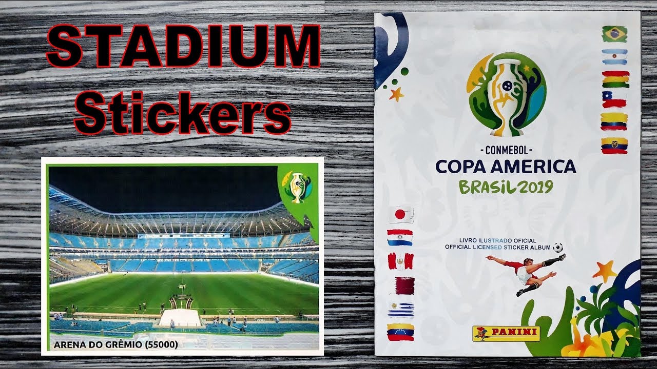 Panini STADIUM Stickers Copa America Album "Brasil 2019