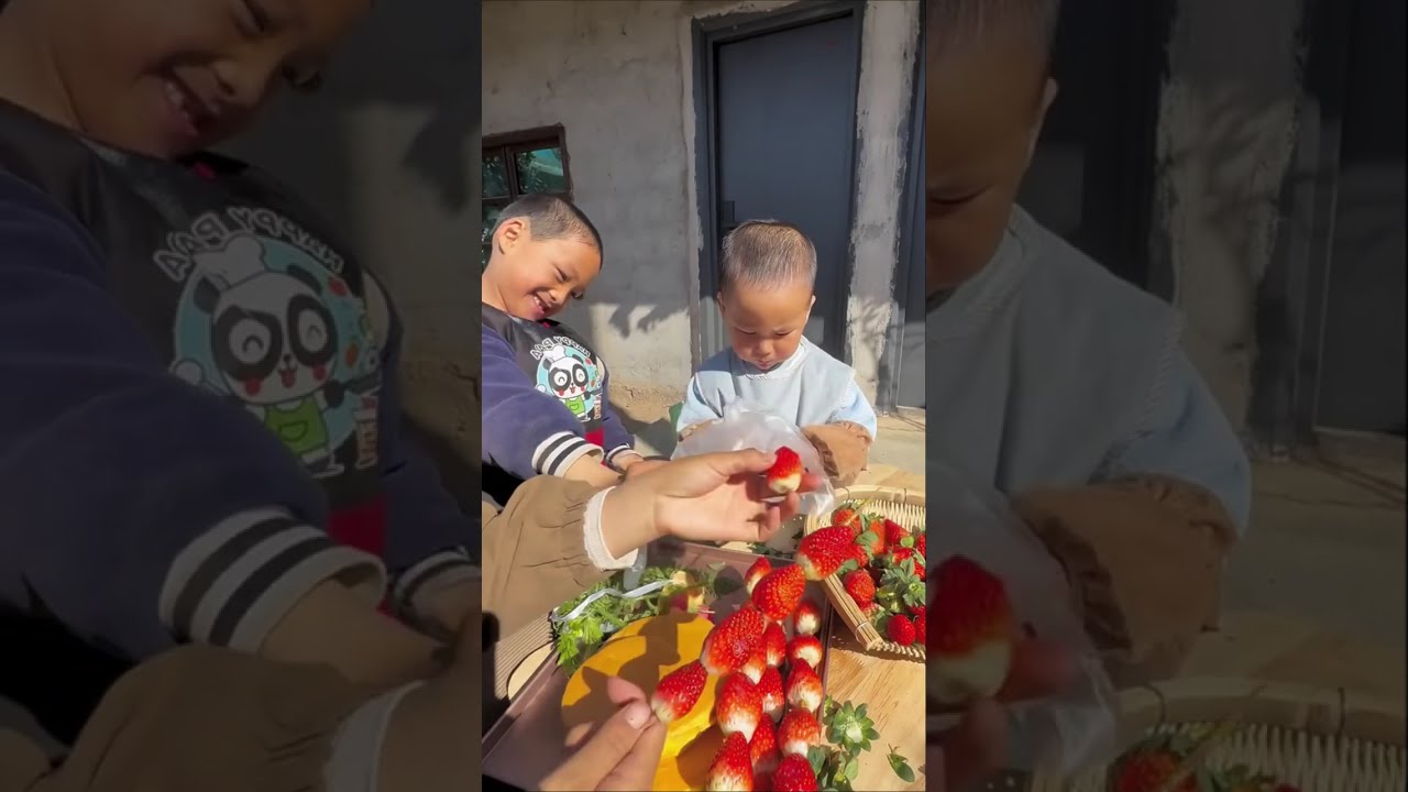 Go pick strawberries 🍓 make a cake 🎂 