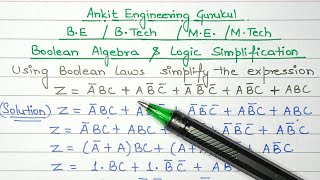 Boolean algebra and Logic simplification