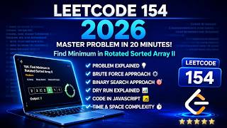 Master Binary Search with Duplicates: LeetCode 154 Explained | InfoTechiezz DSA