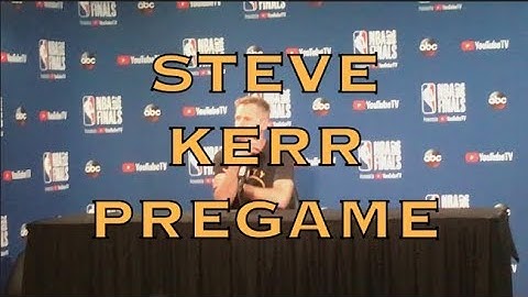 Entire STEVE KERR pregame: Klay (gametime), Iguodala (out), Livingston 3s, JaVale