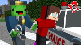 Mikey and JJ: Policeman arrested CRIMINAL JJ in Minecraft! - Maizen