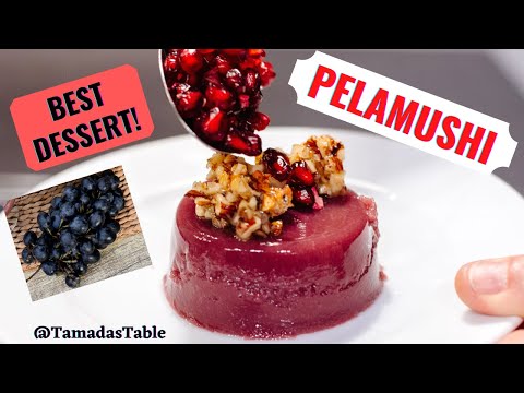 Video: Gruziniškų Vynuogių Desertas Pelamusha