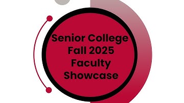 BSU Senior College Fall 2025 Faculty Showcase