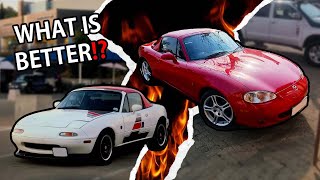 WHAT IS BETTER ?      NA VS NB Miata !