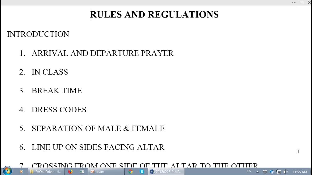 201802252 Temple Rules and Regulations (Jean) YouTube