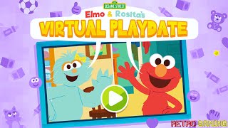 Elmo & Rositas Virtual Playdate Shape Tracing Retro Gaming