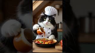 Gatinhos chefs fazendo Ratatouille fofo 🍅🐾 | Cute chef cats cooking Ratatouille ✨👨🍳