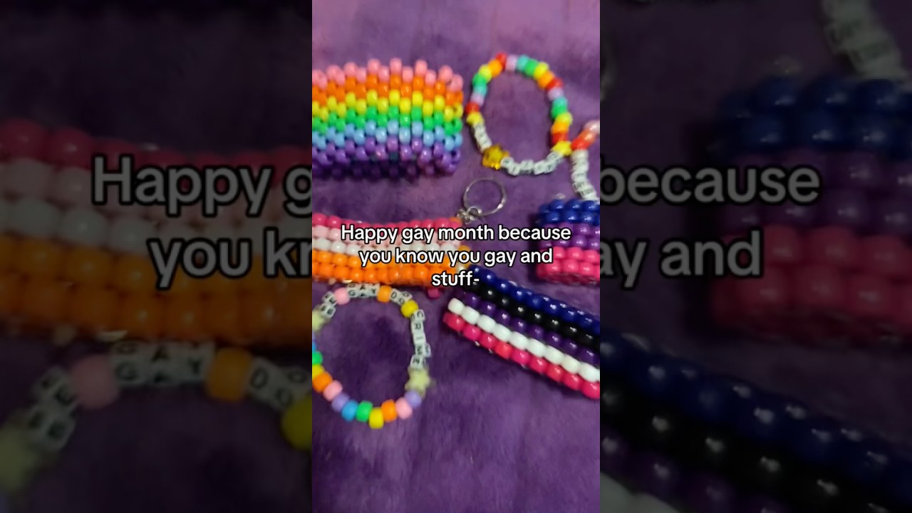 Happy gay month 🏳️‍⚧️🏳️‍🌈 #kandi #kandikid #ponybeads #pridemonth #pride #lgbtqia #bracelet