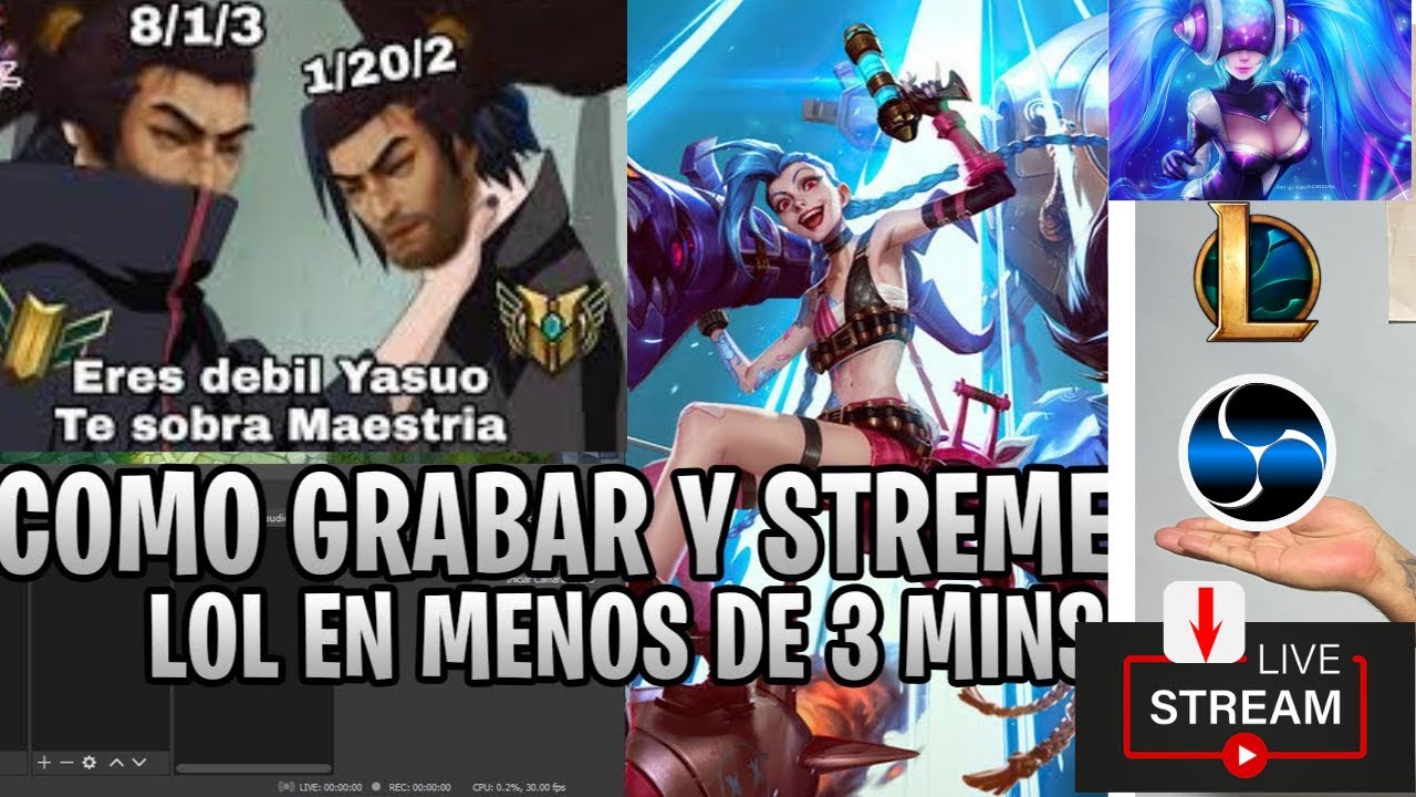 📢 COMO CAPTURAR LEAGUE OF LEGENDS EN OBS 📢 PARA GRABAR-STREMEAR