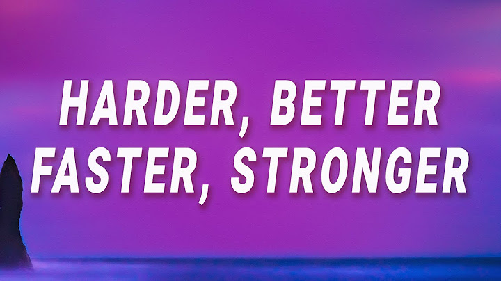 Harder,Better,Faster,Stronger Lyric Video version - Lyric Video performance video thumbnail