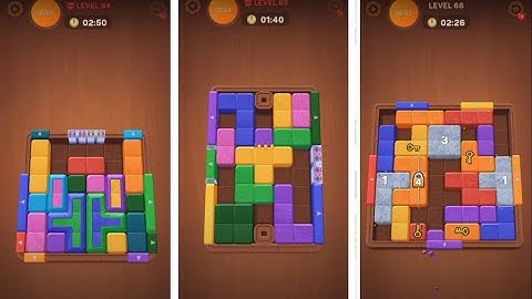Wood Away Block Jam - Level 64 - Level 65 - Level 66