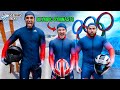 Gymnasts try 'OLYMPIC SKELETON' without practice!? {Beijing 2022}